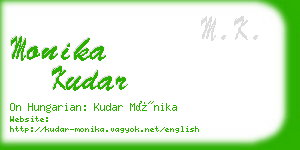 monika kudar business card